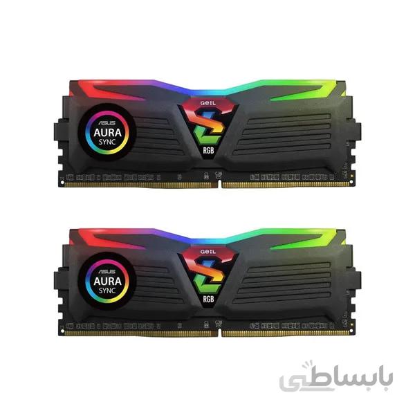 رم دسکتاپ DDR4 تک کاناله 3200 مگاهرتز CL16 گیل مدل SUPER LUCE RGB SYNC ظرفیت 16 گیگابایت
