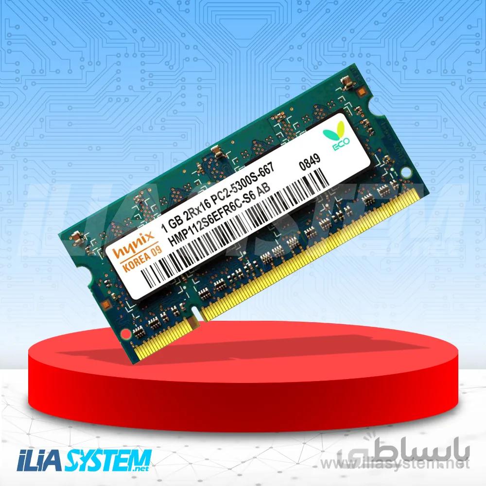 رم لپتاپی Hynix 1gb Ddr2 667mhz Pc2-5300 200pin