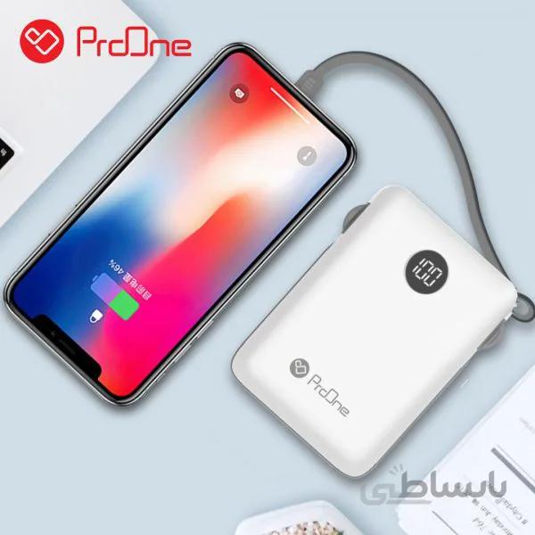 شارژر همراه پرووان مدل PB03 ظرفیت 10000 میلی آمپر ساعت ا ProOne PB03 10000mAh Power Bank