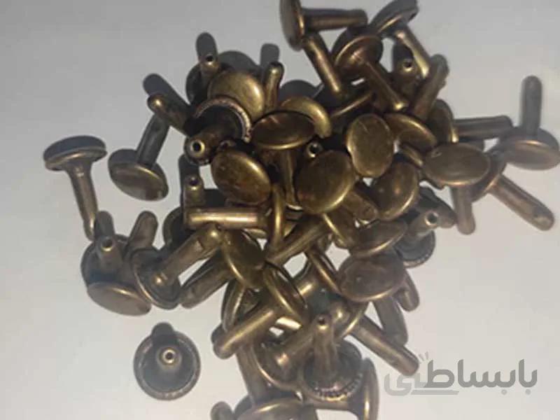 پرچ زیر و رو دور رو کف 9 پایه 12 میلی متر رنگ زرد قلم