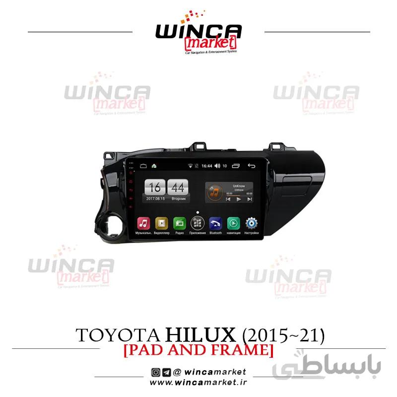 مانیتور اندروید فابریک تویوتا هایلوکس (2015-2021) Hilux وینکا سری اس 170 پلاس تی ال TL855