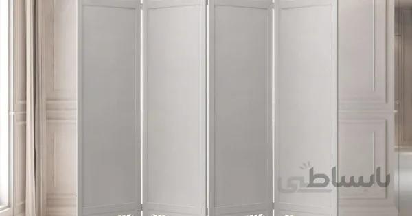 پاراوان طرح ترنج رنگ سفید