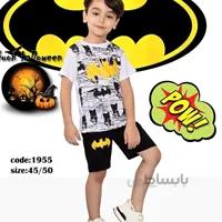 ست تیشرت و شلوارک بچه گانه پسرانه مدل BATMAN کد 1955 - فروشگاه اینترنتی بچه شیک