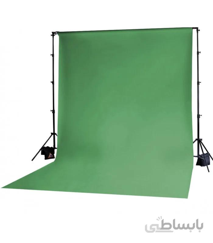 پرده سبز کروماکی مخمل 5*3