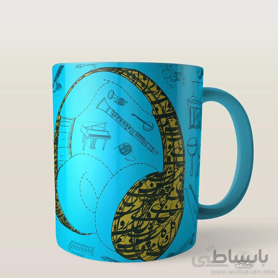 ماگ سرامیکی طرح هدفن