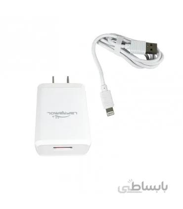 شارژر فست لاپرامول مدل LP-C35 به همراه کابل آیفون