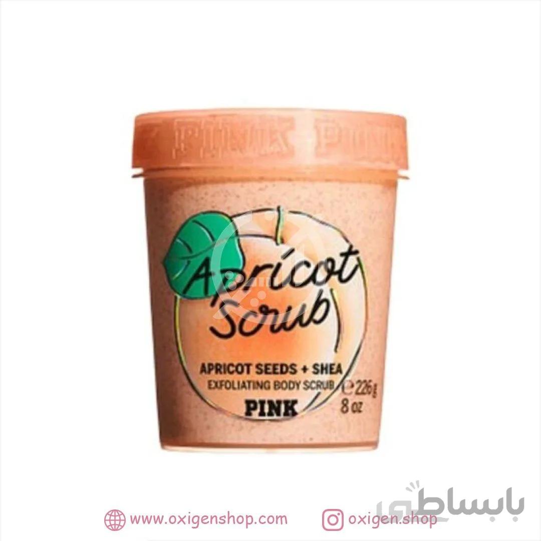 اسکراب مغز زردآلو و شی باتر پینک ویکتوریا سکرت ا Victoria's Secret Pink Apricot Scrub Seeds