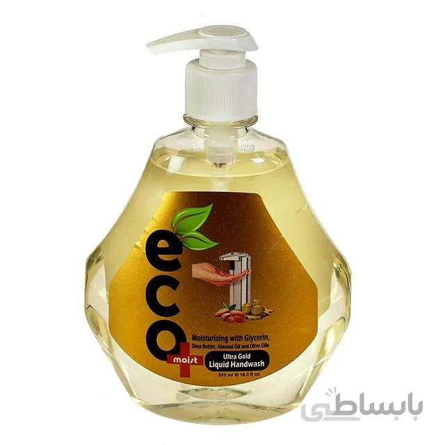 مایع دستشویی مرطوب کننده ultra gold ایکو مویست 525 میلی لیتری ا -