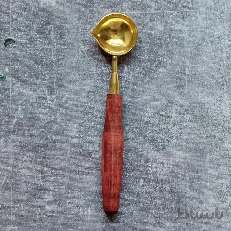 قاشق مهر و موم طلایی کوچک