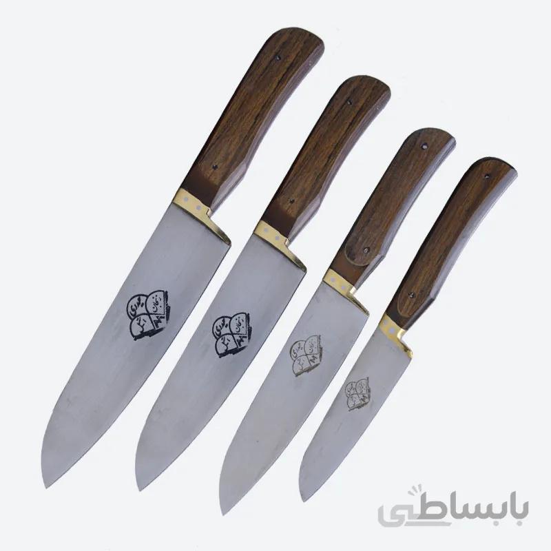ست کامل چاقوی اشپزخانه حیدری 4 تایی
