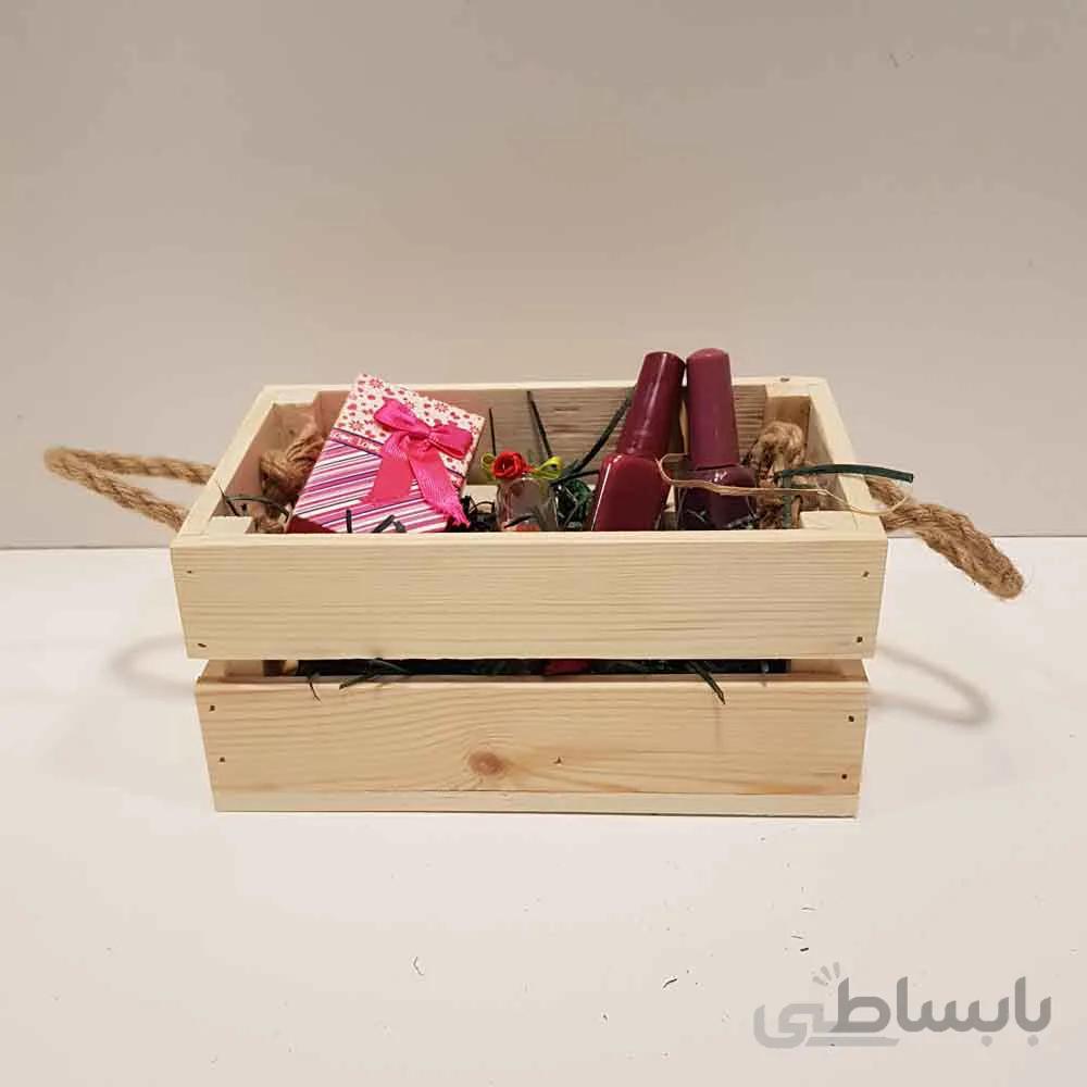 جعبه چوبی کوچک رنگ چوب
