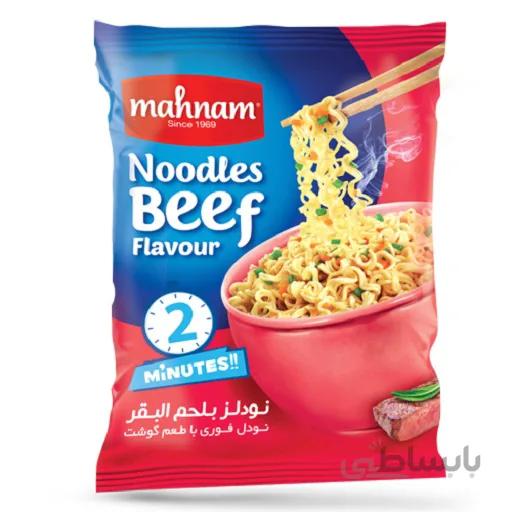 نودل فوری مهنام طعم گوشت 75 گرمی
