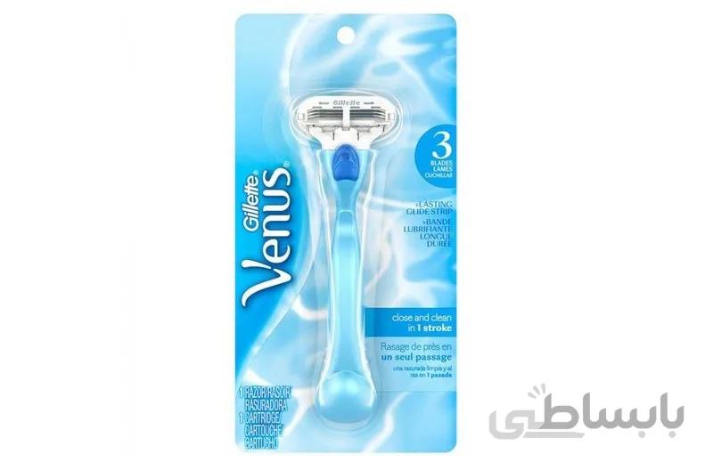 تیغ اصلاح ژیلت 3 تیغه venus close and clean شامل 1 یدک و 1 دسته