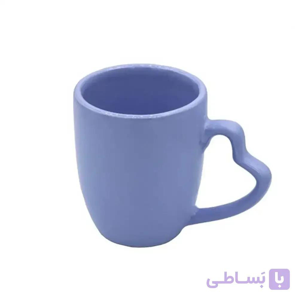 ماگ سرامیکی دسته قلبی