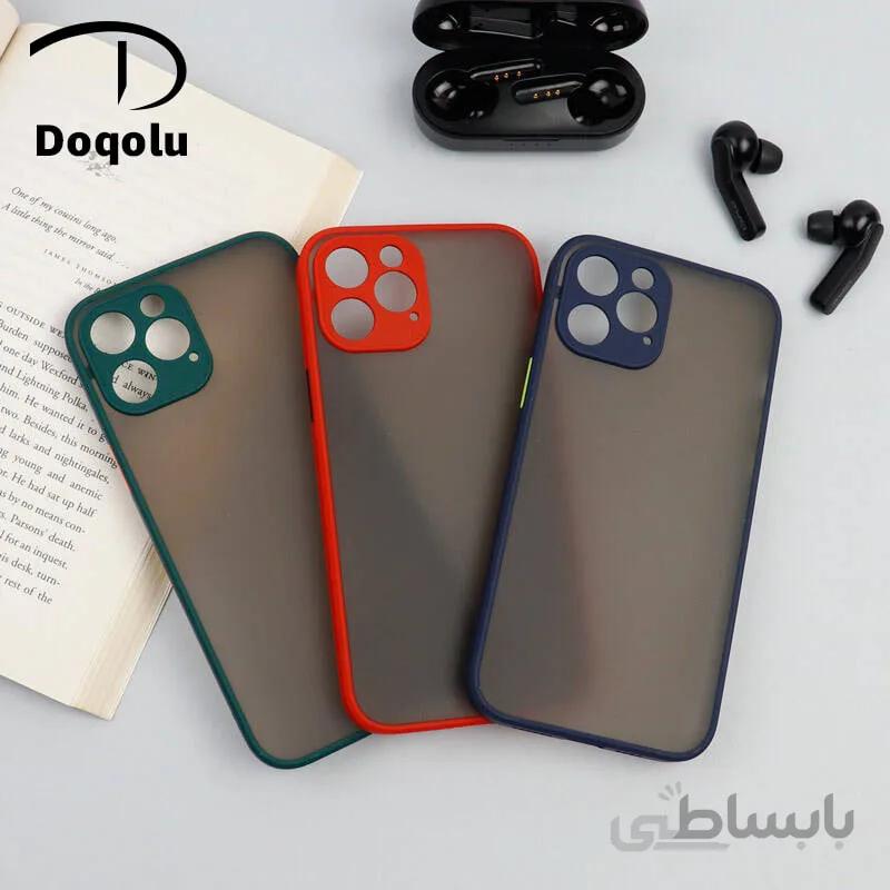 قاب گوشی اپل Apple iphone 12 pro max مدل پشت مات محافظ لنزدار