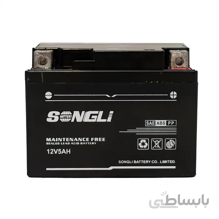 باتری موتورسیکلت سونگلی مدل 12V5AH (ویو و طرح ویو)