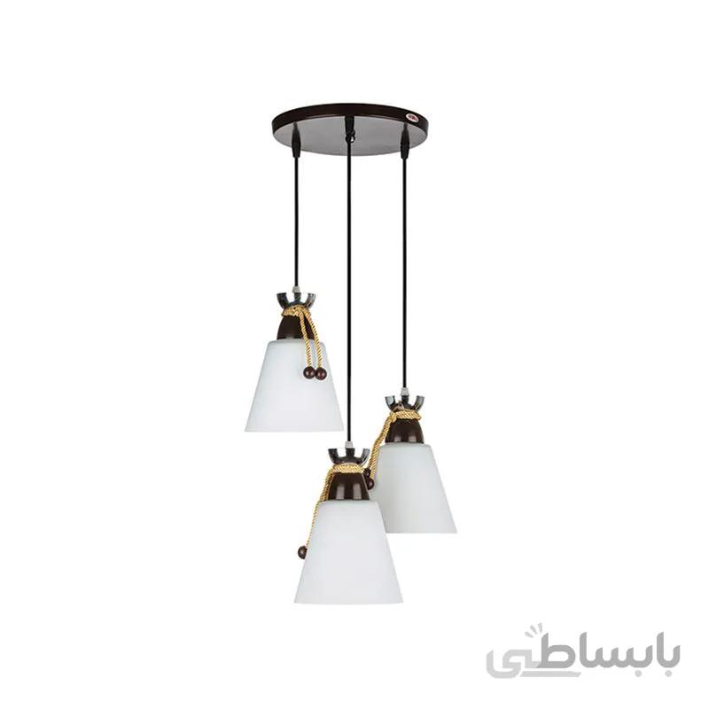 چراغ آویز 3 شعله چشمه نور مدل A1276/3H-BR