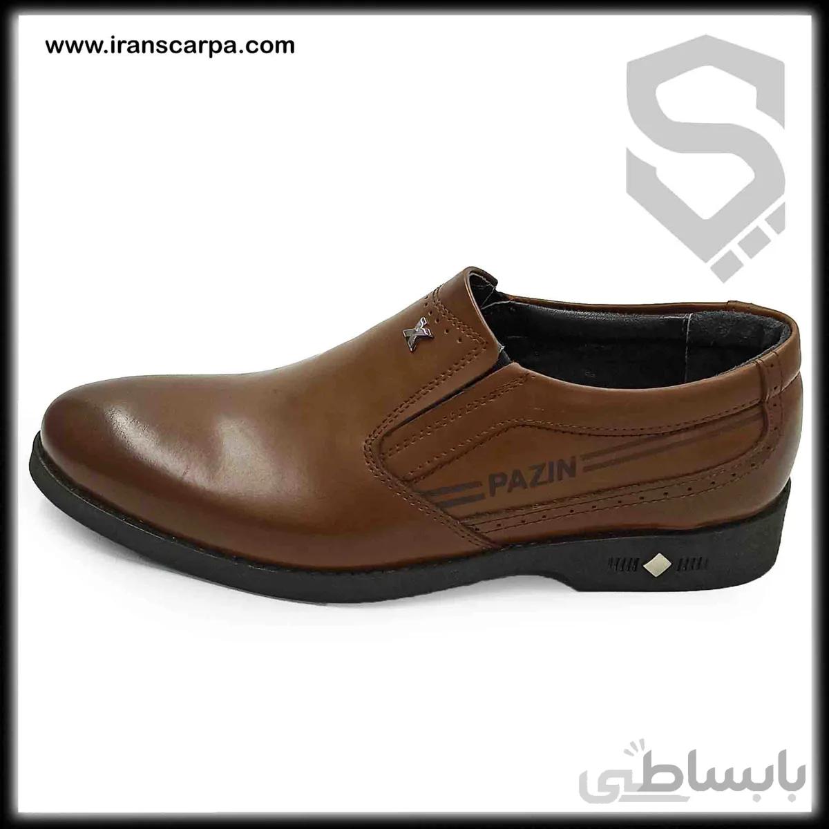 کفش چرم مردانه مدل لیکا