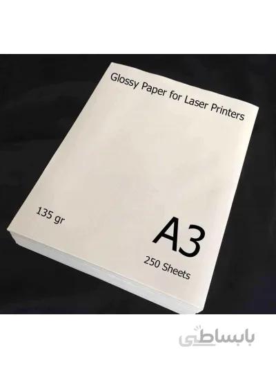 گلاسه لیزری 135 گرم A3