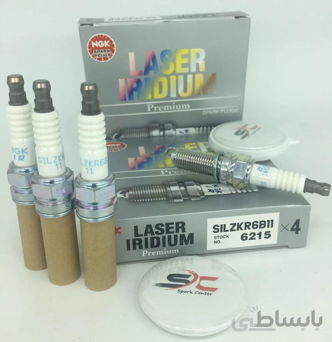 شمع سوزنی ایریدیوم لیزری یورو4 پایه بلند NGK SILZKR6B11 6215(یک عدد)