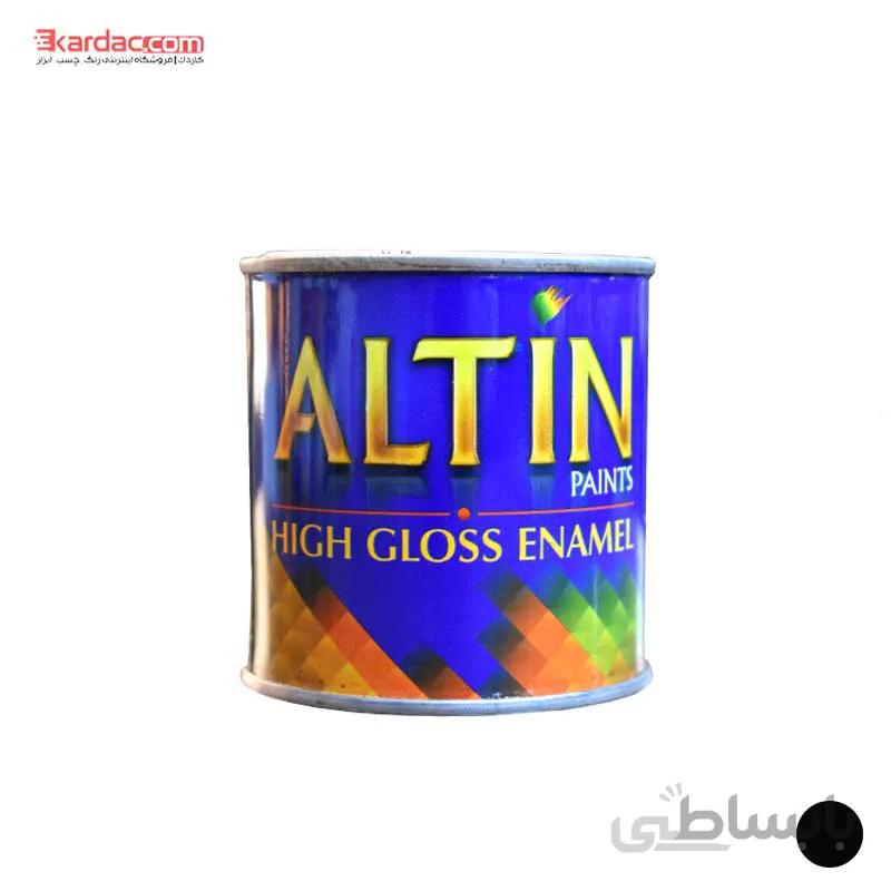 رنگ روغنی مشکی براق اق رنگ پایه حلال کد 143 ا Ak Renk Glossy Black Oil Paint, code143