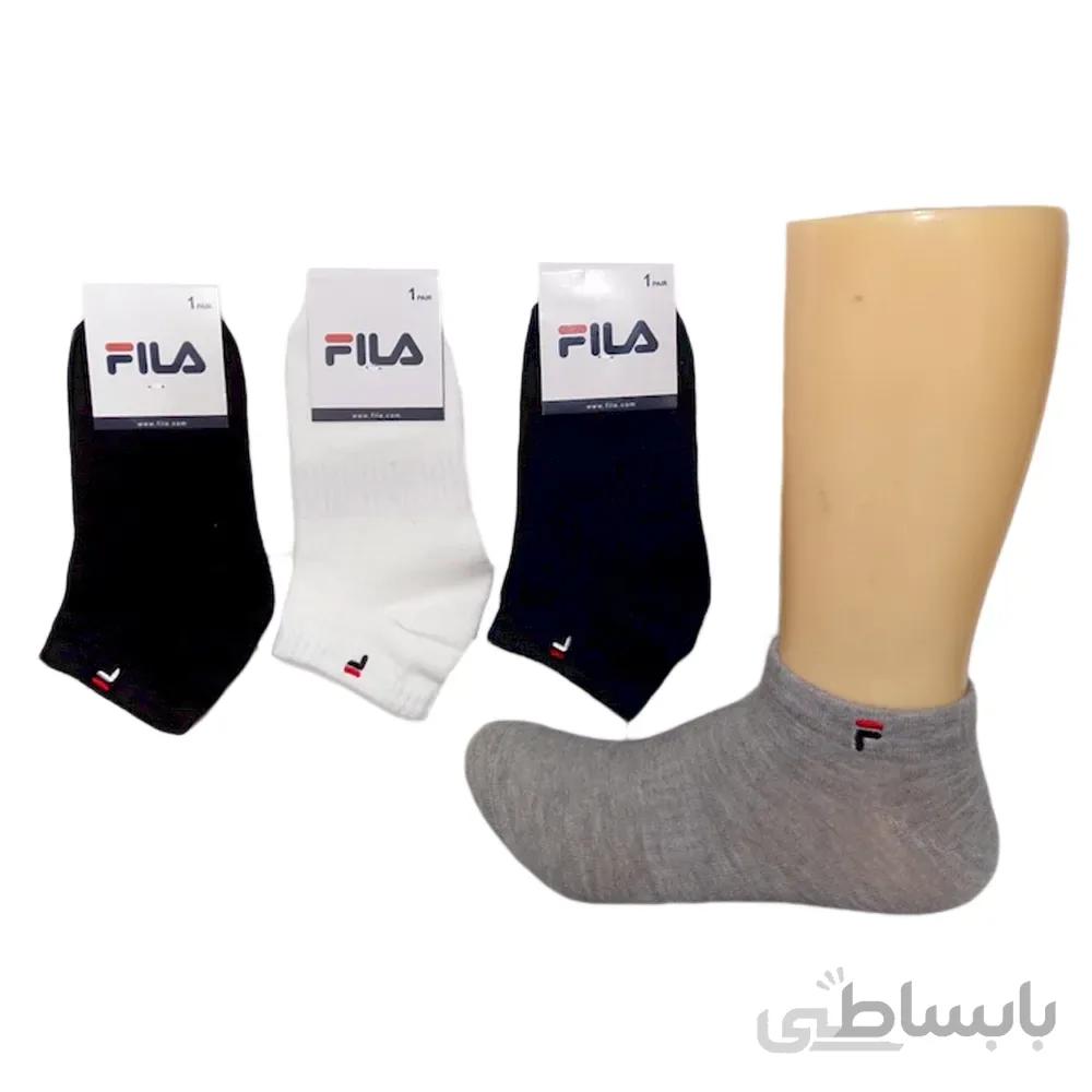 جوراب مچی اسپورت بچگانه Funny socks طرح گلدوزی Fila