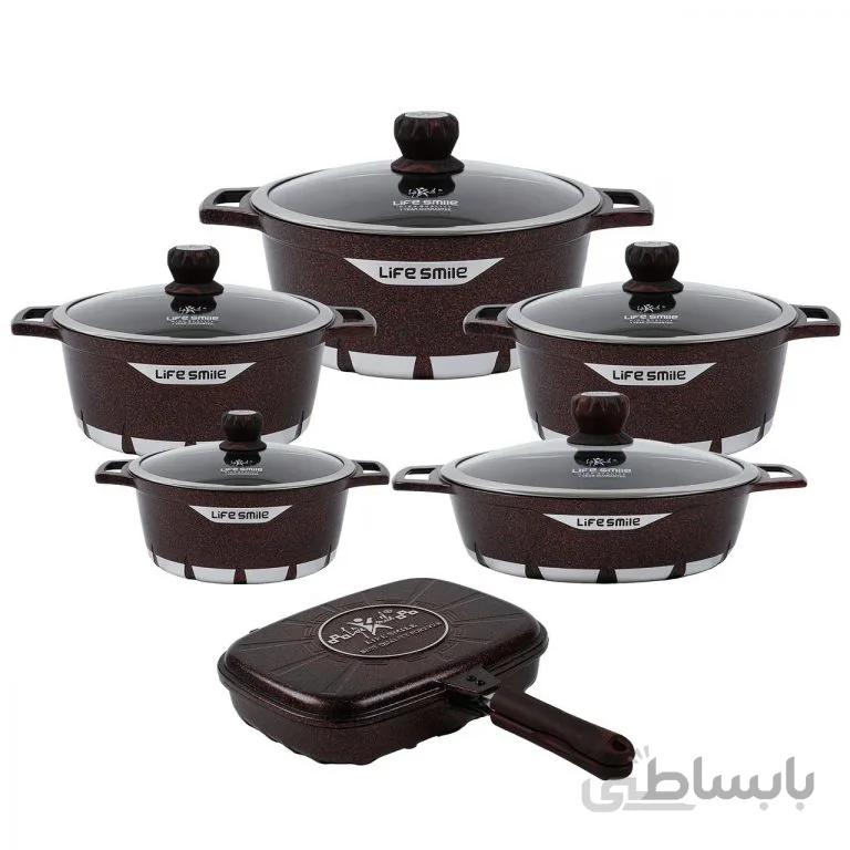 ست قابلمه با روکش گرانیت لایو اسمایل FLCM12-C ا FLCM12-C