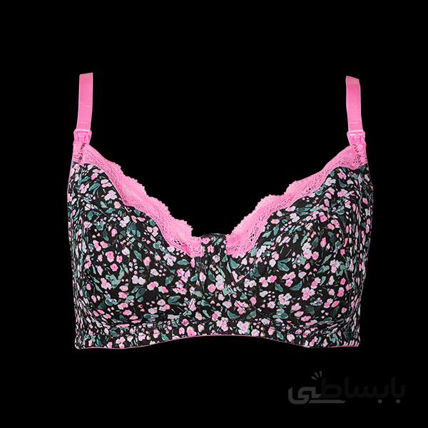سوتین شیردهی نخی بدون اسفنج گلدار زنانه برند MAX مدل MAT7247SU16
