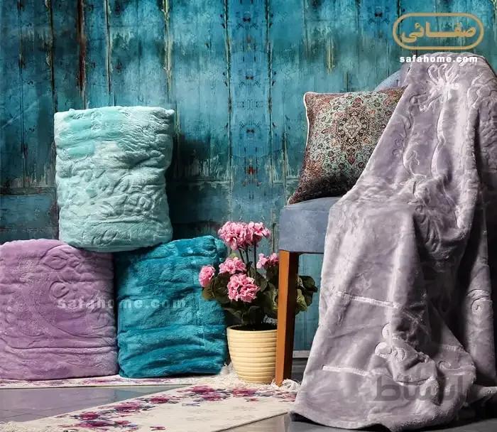 پتو مسافرتی گل برجسته تیسا رنگبندی