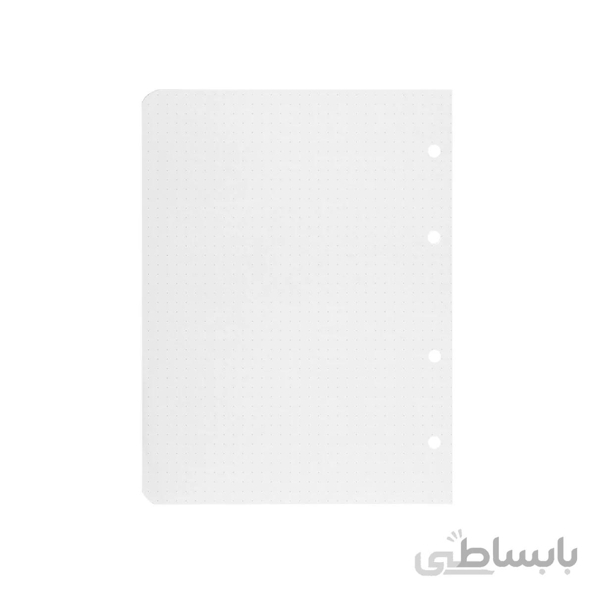 کاغذ کلاسور کوچک نقطه دار تحریر بسته 80 برگی