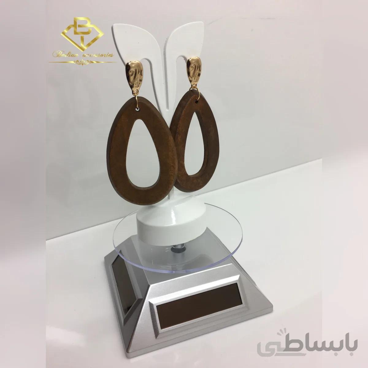گوشواره چوبی