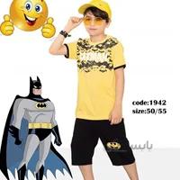 تیشرت و شلوارک بچه گانه پسرانه مدل BATMAN کد 1942 - فروشگاه اینترنتی بچه شیک
