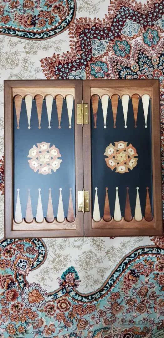 تخته نرد معرق منبت چوبی کد ۱۰۱۶۱۳
