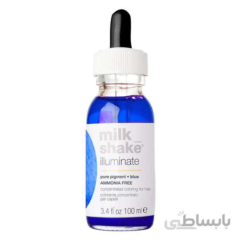 پیگمنت خالص قطره ای میلک شیک 100 میل رنگ blue