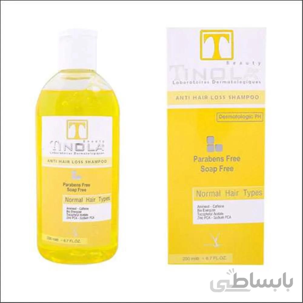 شامپو ضد ریزش و تقویت کننده مو تینولا ا Tinola anti-hair loss shampoo and strengthener