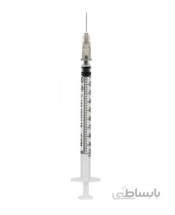 سرنگ 1 سی سی حلما مدل لوئرلاک (پیچی) گیج 27 با طول 12 میلی متر Helma LuerLok Syringe 27G 1cc