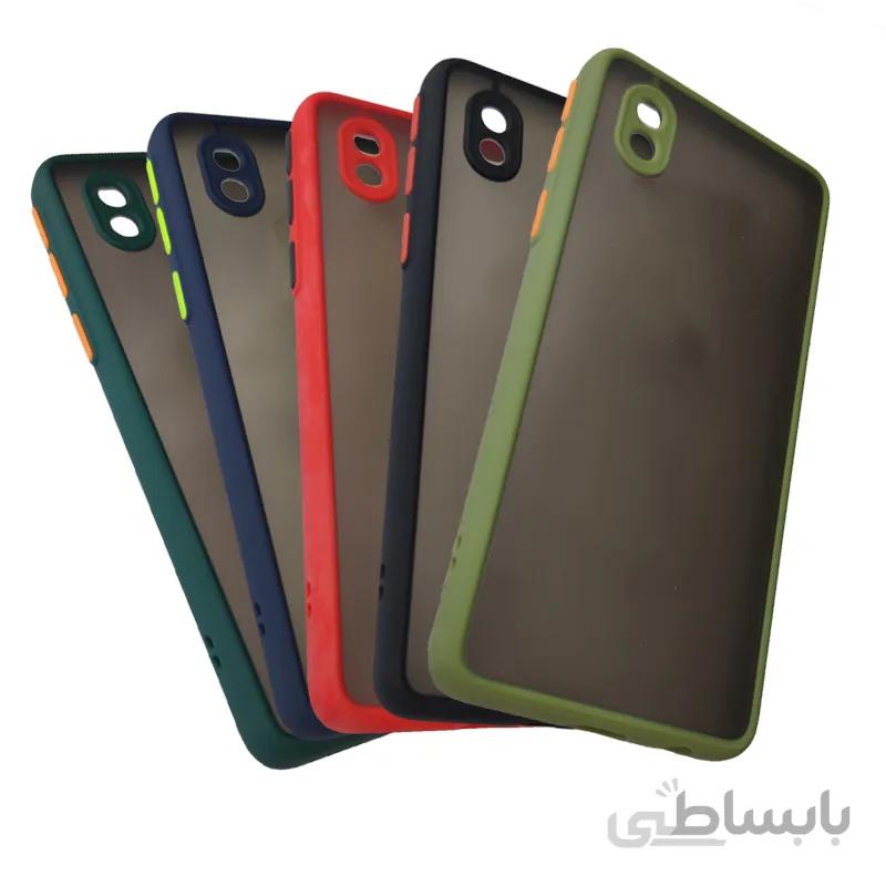 کاور سامسونگ A01 core پشت مات محافظ لنز دار