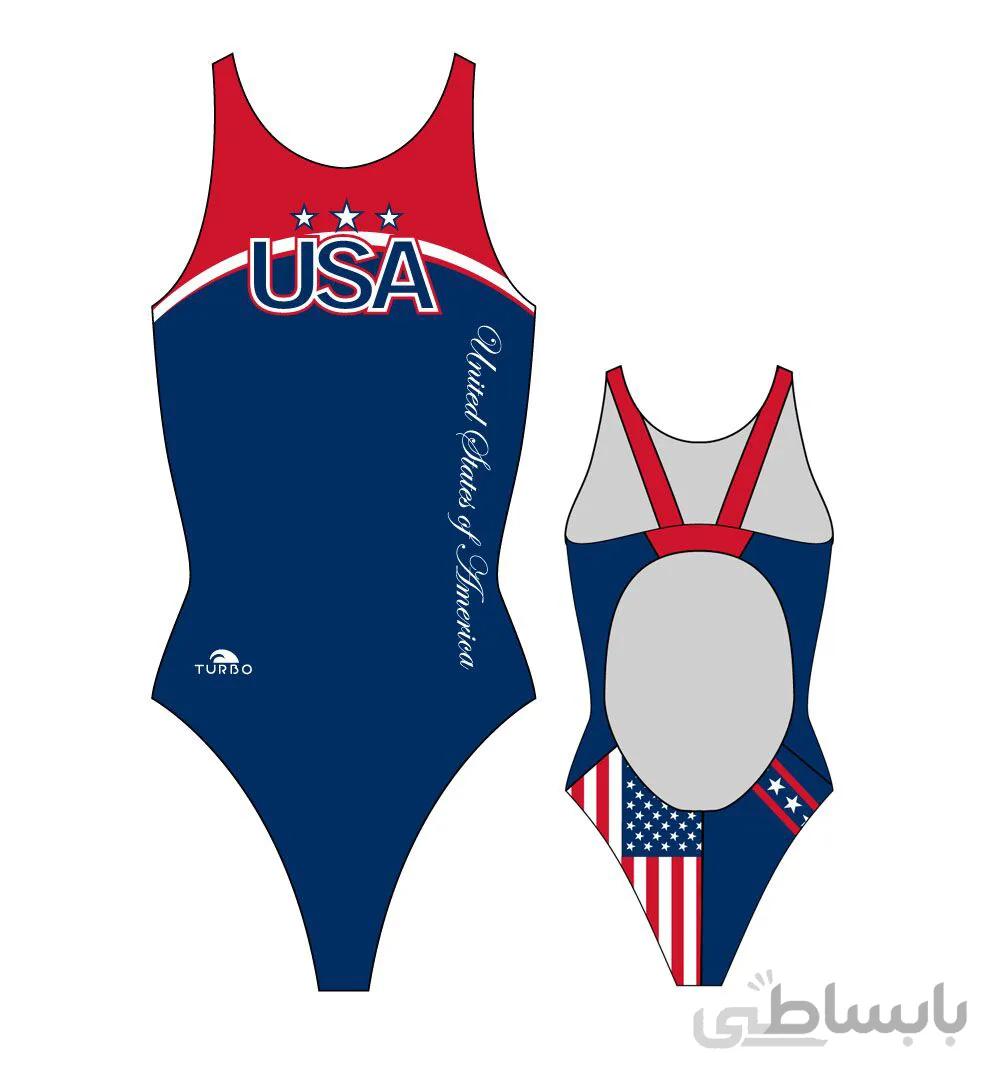 مایوی شنای زنانه توربو USA 2012 ا Turbo women swimsuit USA 2012