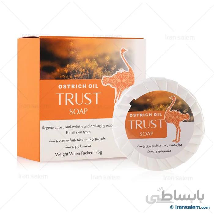 صابون روغن شتر مرغ تراست (75 گرم) ا Trust Ostrich oil soap