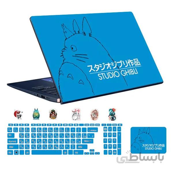 اسکین لپ تاپ طرح Anime کد ۰۸به همراه استیکر کیبورد
