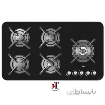 اجاق گاز ۵ شعله شیشهای کن مدل CG8504 ا Can Gas Hob model CG8504