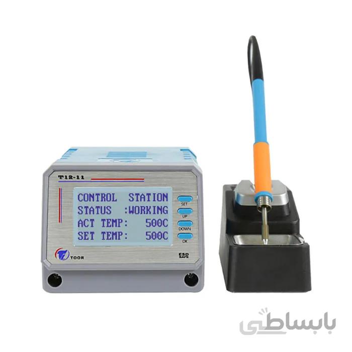 هویه دیجیتال TOOR T12-11 همراه با سه عدد نوک هویه مناسب تعمیرات گوشی های موبایل