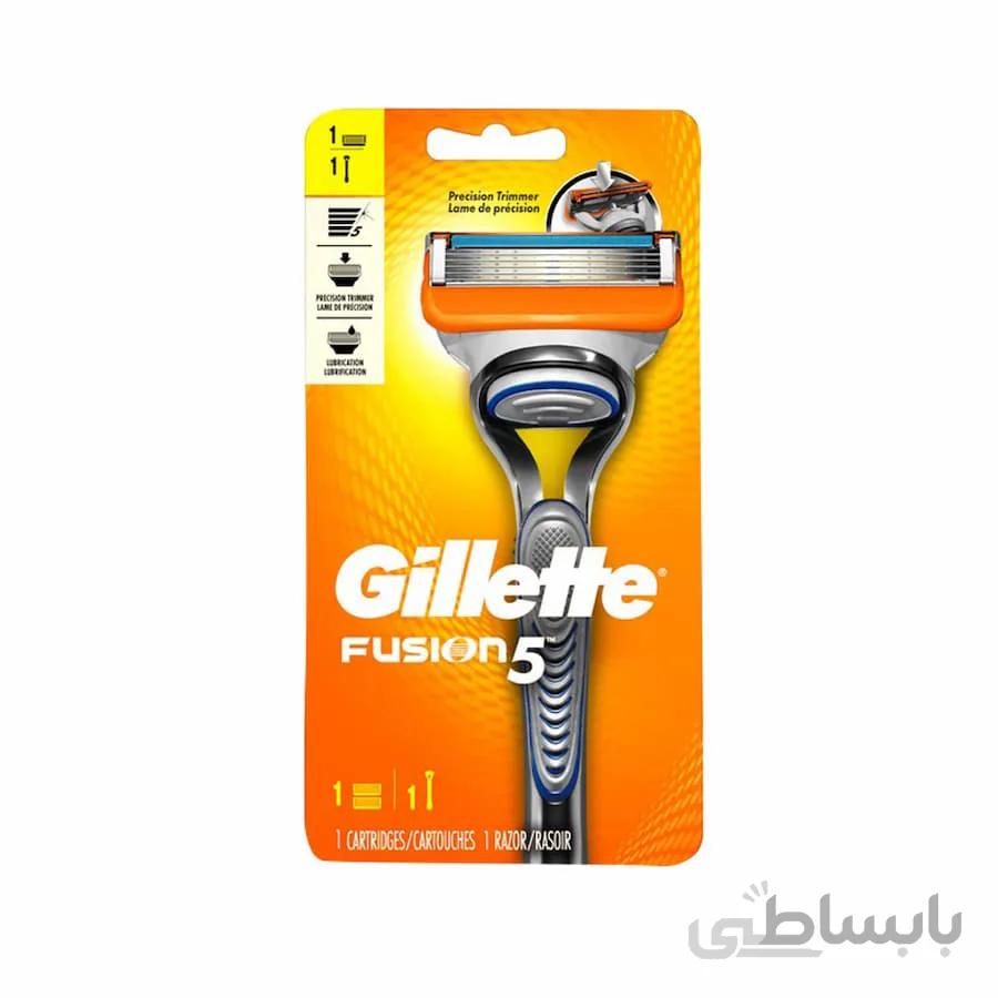 خود تراش ژیلت 5 تیغ مدل Fusion همراه با یدک اضافه