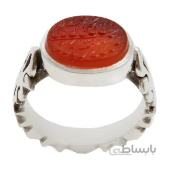 انگشتر نقره مردانه مدل عقیق یمنی رکاب دست ساز کد AM_1751
