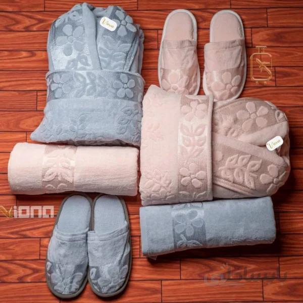 ست حوله عروس داماد کد 590303