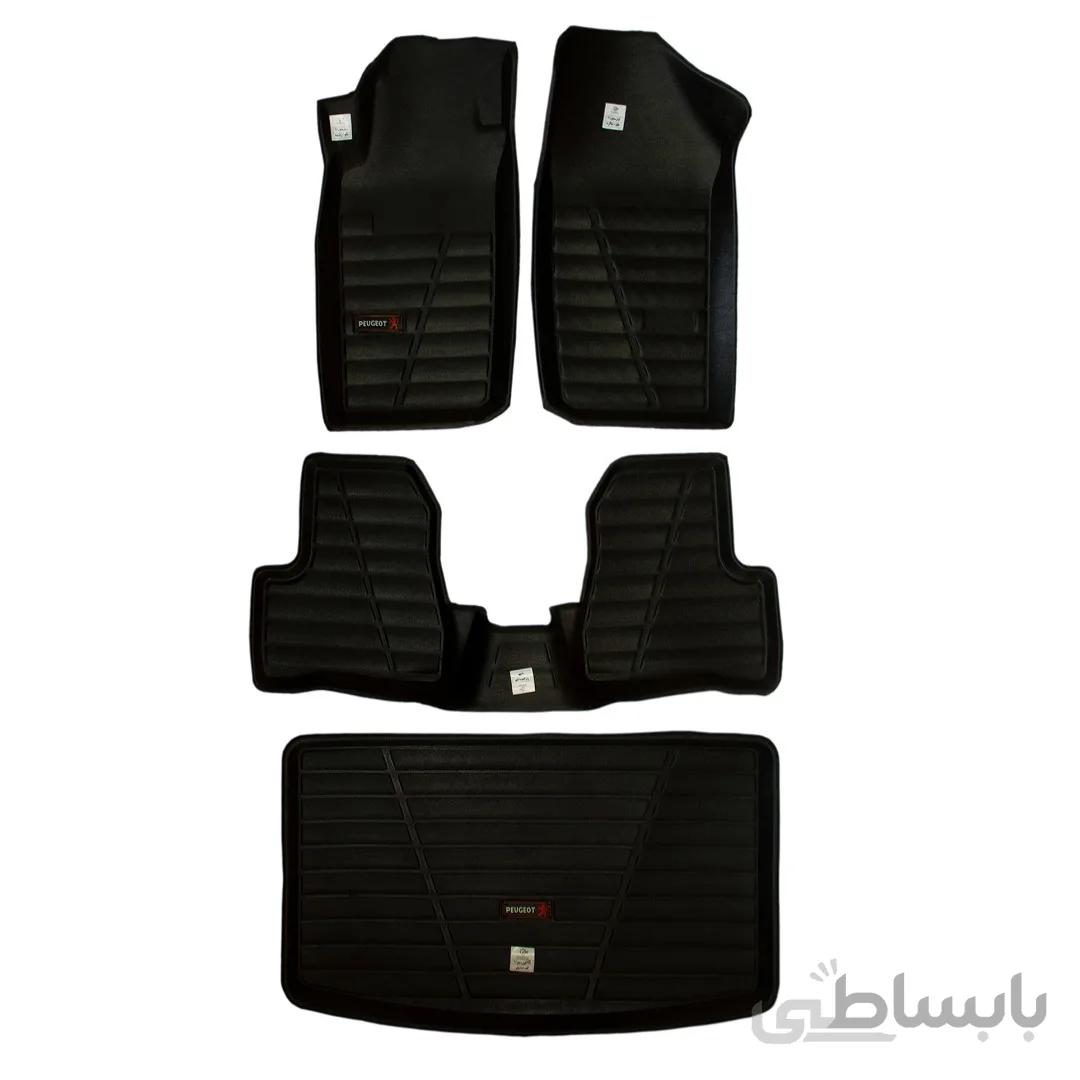 کفپوش سه بعدی خودرو لاستیک گیلان پژو 206 به همراه صندوق