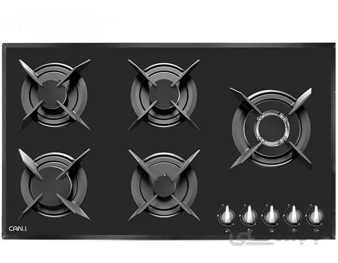اجاق گاز ۵ شعله شیشهای کن مدل IG-8501 ا Can Gas Hob model IG-8501