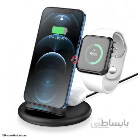 شارژر وایرلس 3 کاره مدل C7 برند Dux Ducis