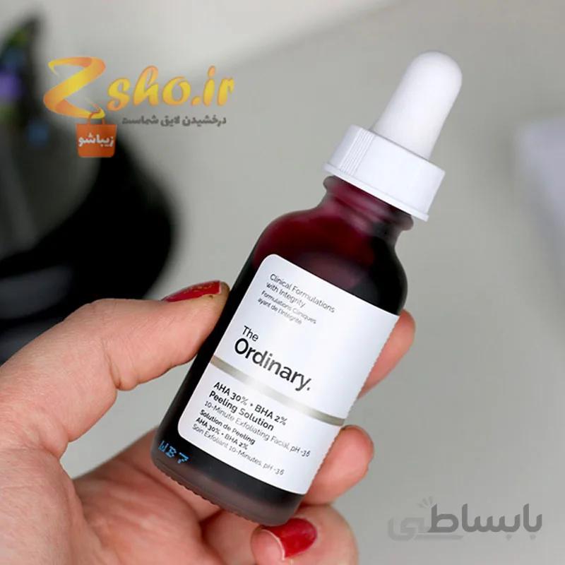 سرم پیلینگ و لایه بردار قرمز اوردینری اصل | روشن کننده و ضد لک و منافذ | ۳۰ میل ا The Ordinary AHA 30% + BHA 2% Peeling Solution 30ml
