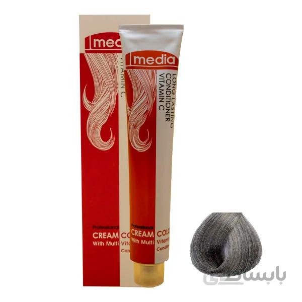 رنگ مو مدیا سری هایلایت شماره 90.08 رنگ نقره ای استوایی حجم 100ml